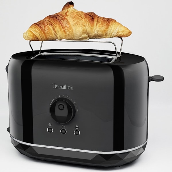 Brødrister Diamond 2 Skiver sort