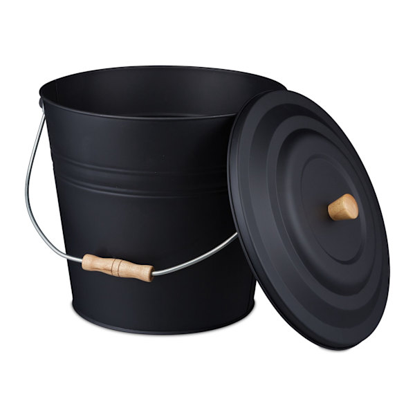 Askfat med lock 12 l