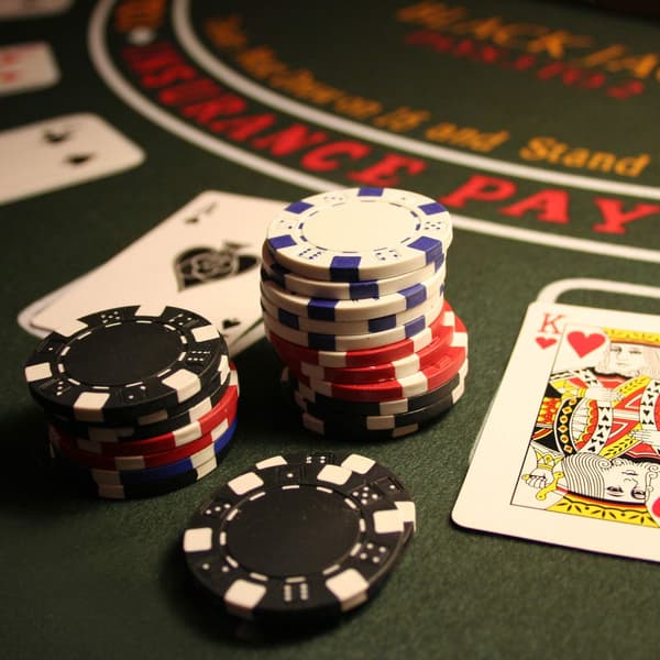 Pokerväska med 300 marker