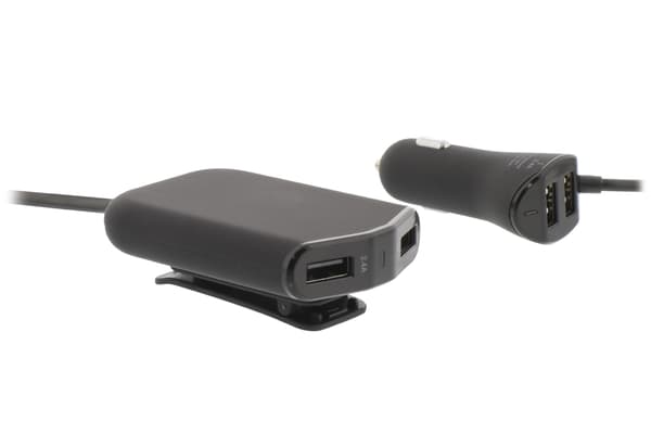 Biloplader 4-Udgange 9.6 A USB Sort