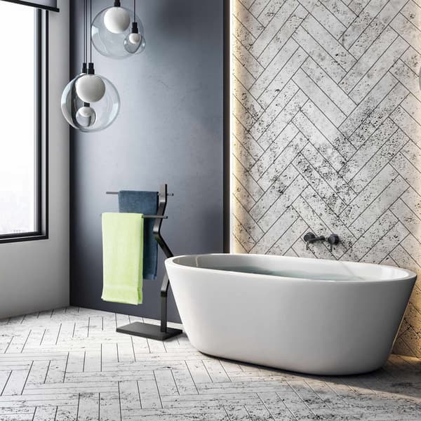Handdukshängare med svängd design
