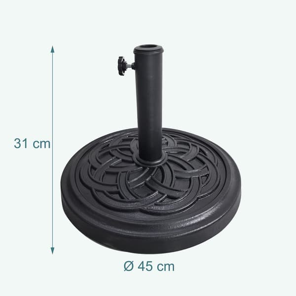 Parasolfod, 12 kg, passer til flere stangstørrelser