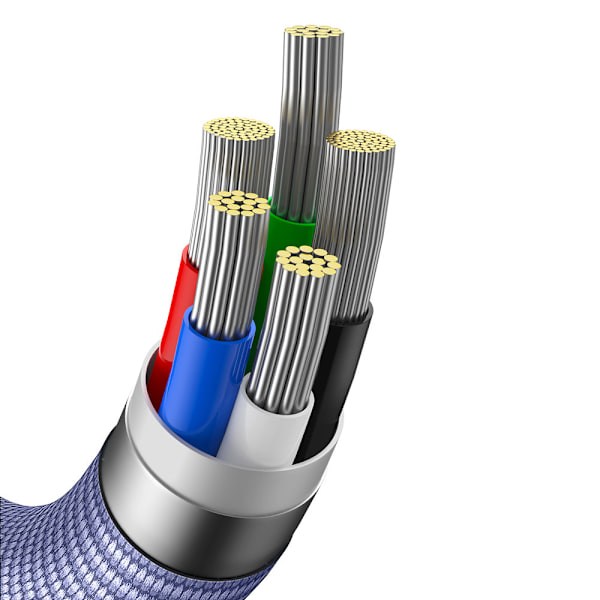 Kabel til hurtig opladning og dataoverførsel USB-C Iphone Lightning 20W 1,2m lilla