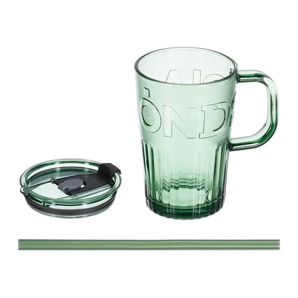 Set med 10 dricksglas med handtag