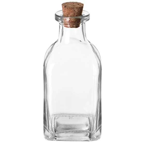 Lasipullo korkkitulpalla, 110 ml tilavuus
