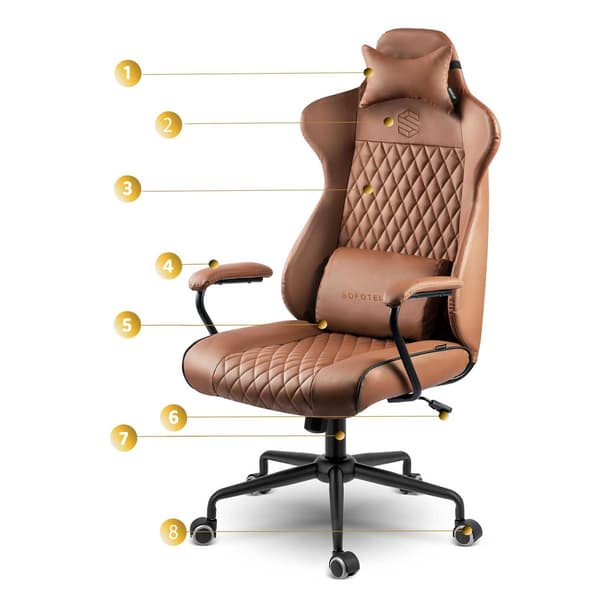 Ergonomisk kontorstol Sofotel Werona - Brun - Model 2582