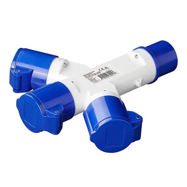 CEE 3-vägs splitter 16A