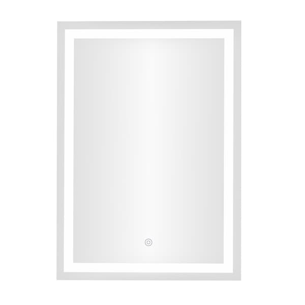 LED badeværelsesspejl 50x70 cm, 3 lysfarver, touch-afbryder