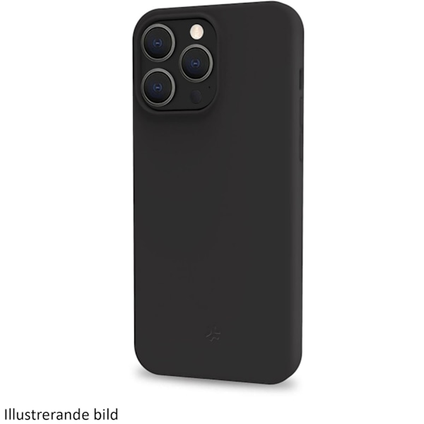 Cromo pehmeä kumikotelo iPhone 16 Pro Max Black