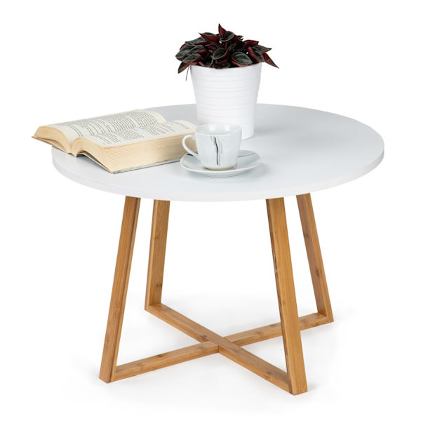 Modernt skandinaviskt soffbord, 60 cm bambu