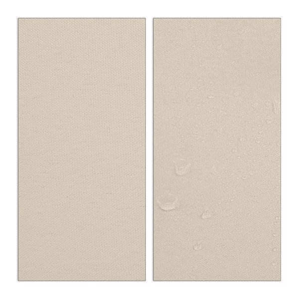 Solsejl rektangulært beige