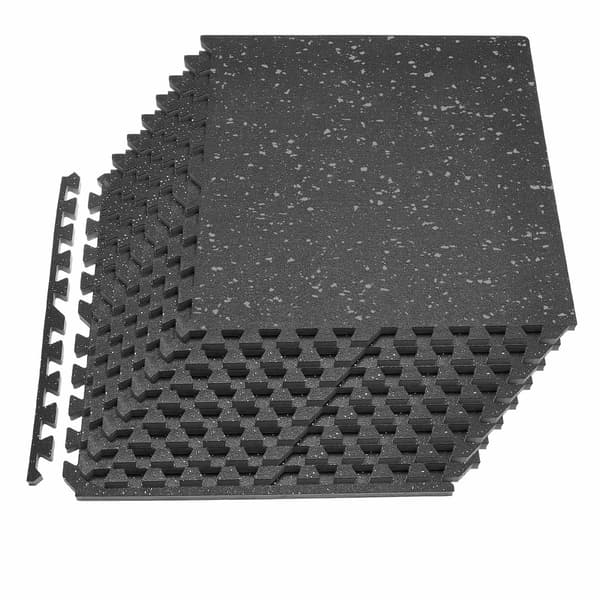 Sammankopplande gymmattor, 12-pack, 20 mm EVA-skum