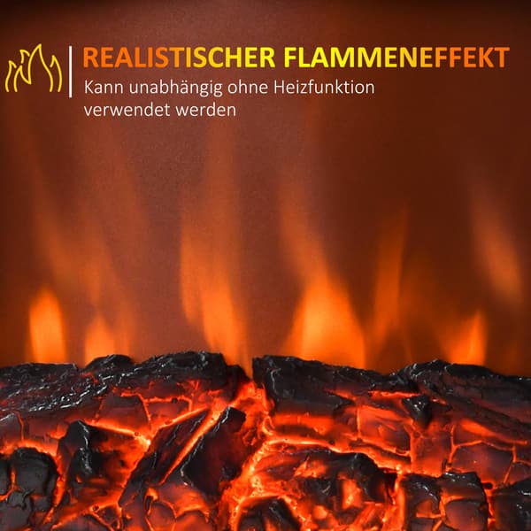 Fristående elektrisk spis, 2 värmelägen, glas, vit