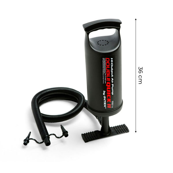 Stor håndpumpe til poolmåtte DOUBLE QUICK II intex 68614