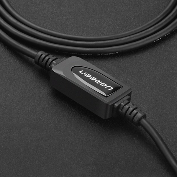 Kabel til printer scanner USB-B - USB-A 2.0 10m sort