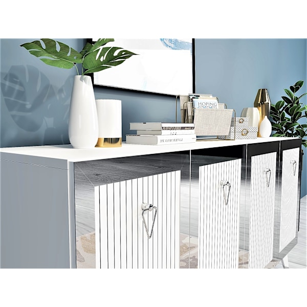 Konsol bar - Vit, Silver