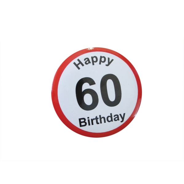 Grattis på födelsedagen märke 60
