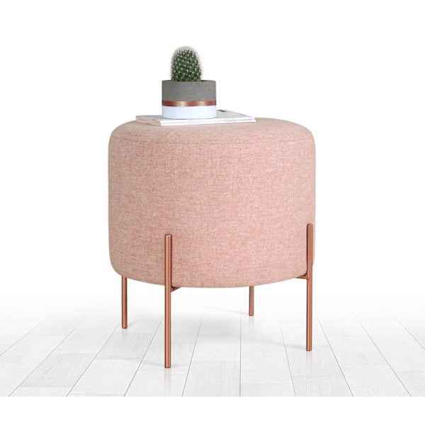 Pouff Copper 44 - vaaleanpunainen