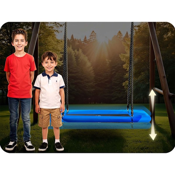 Rektangulär storkbo gunga Neo-Sport Swingo 110 x 70 cm
