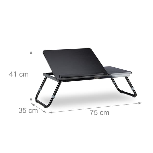 Laptopbord för sängen svart