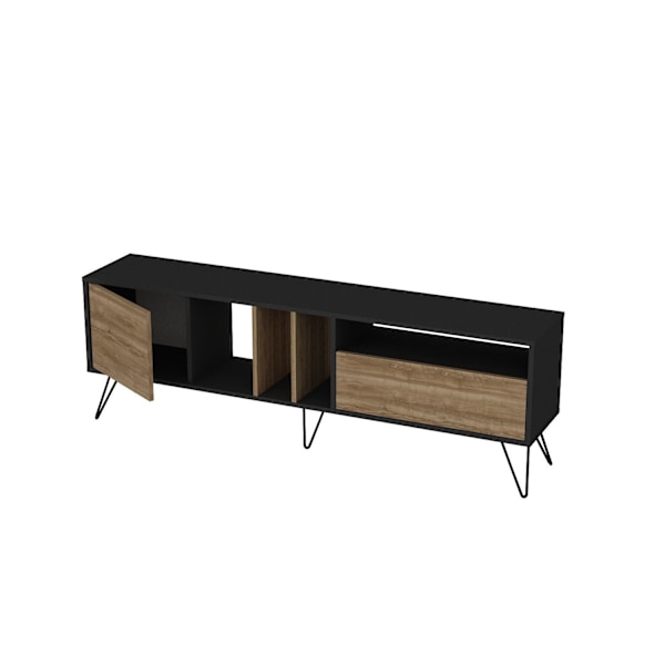 TV Stand Mistico (180) - Valnød, Sort