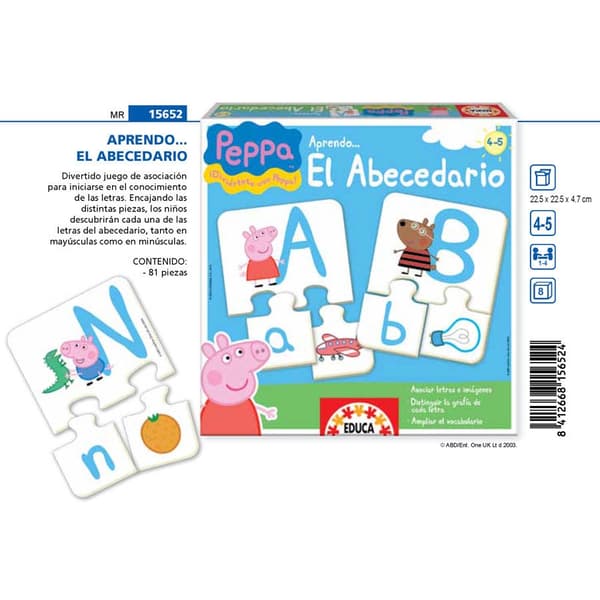 Peppa Pig aakkosten oppimispeli lapsille