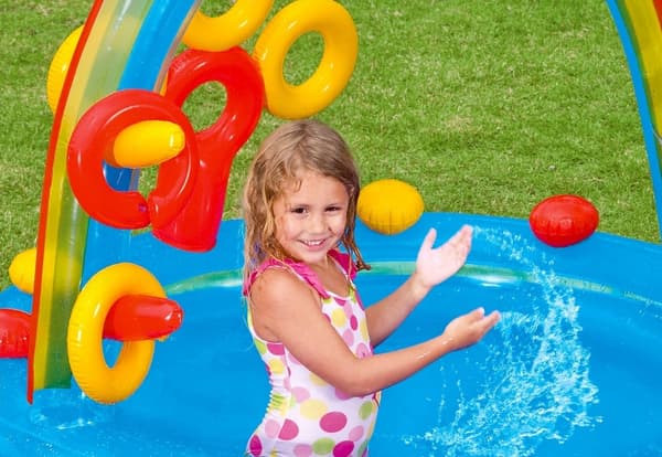 Vandlegeplads, swimmingpool, soppebassin, rutsjebane Intex 57453