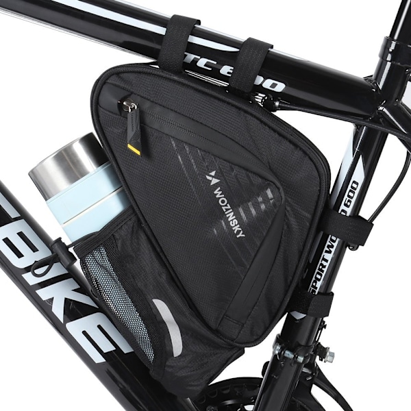 Cykelväska för ram 1,5l, svart