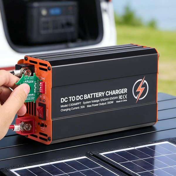 DC til DC-oplader med MPPT, 30A 350W, solcellegeneratorindgang