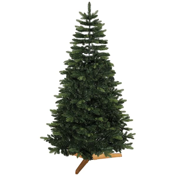 Kunstigt juletræ 180 cm, grønt, foldbart træstativ