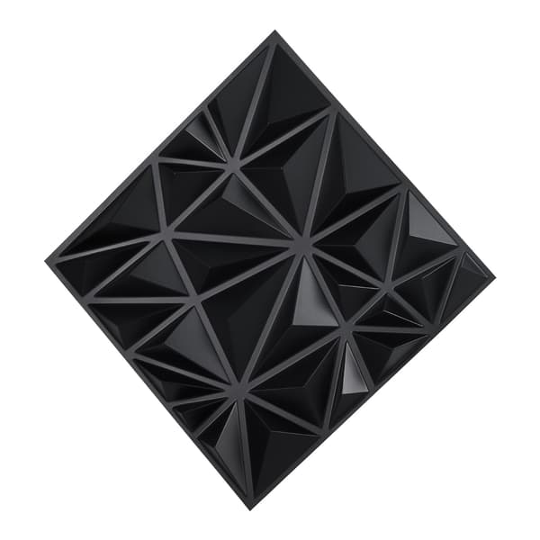 3D-vægpaneler, PVC-diamantfliser, matsort, 33-pak