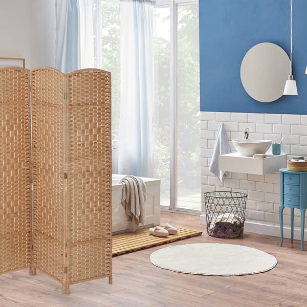6-panels naturlig sammenfoldelig rumdeler