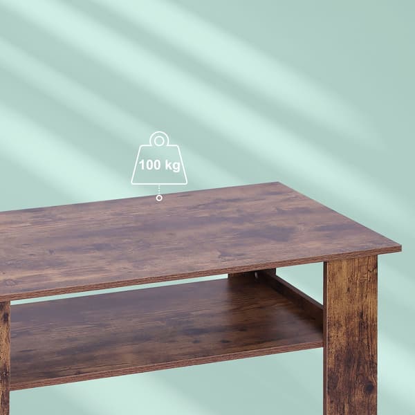 Soffbord med nedre hyllplan – Modern design, lätt att rengöra