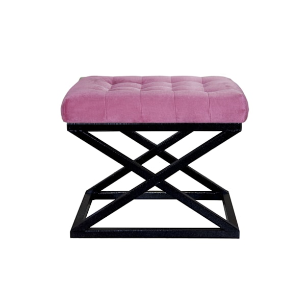 Pouffe Capraz - musta, fuksia
