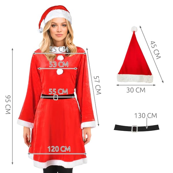 Kostym - Fru Claus Malatec 22702