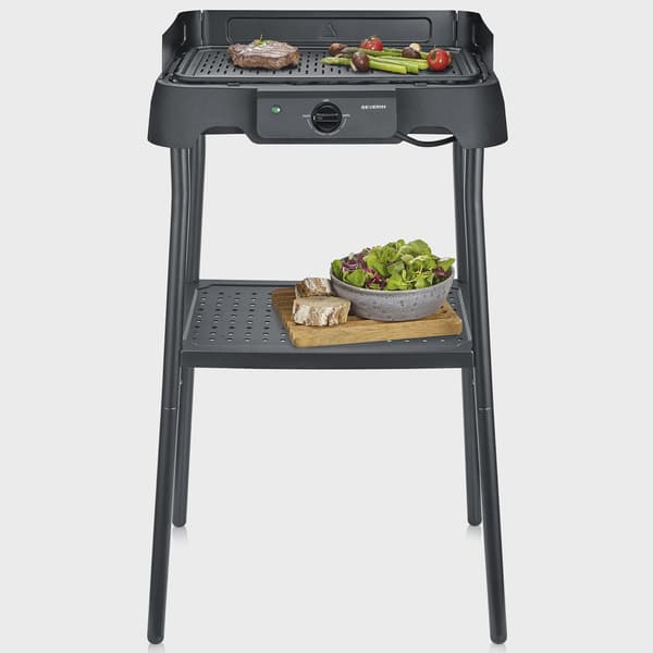 Elektrisk bordgrill med stativ og grillplade, 2000W