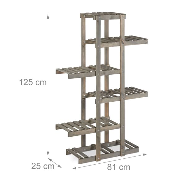 Blomhylla trä 5 nivåer