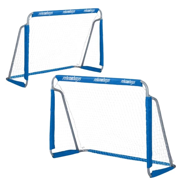 2 stk. fodboldmål i blåt