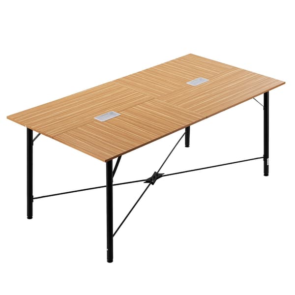 Konferencebord 1800 mm, plads til 6-8, metalben