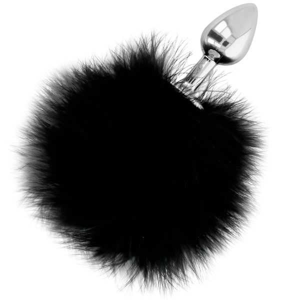 Darkness - Ekstra Anal Buttplug Med Hale Sort 7 Cm
