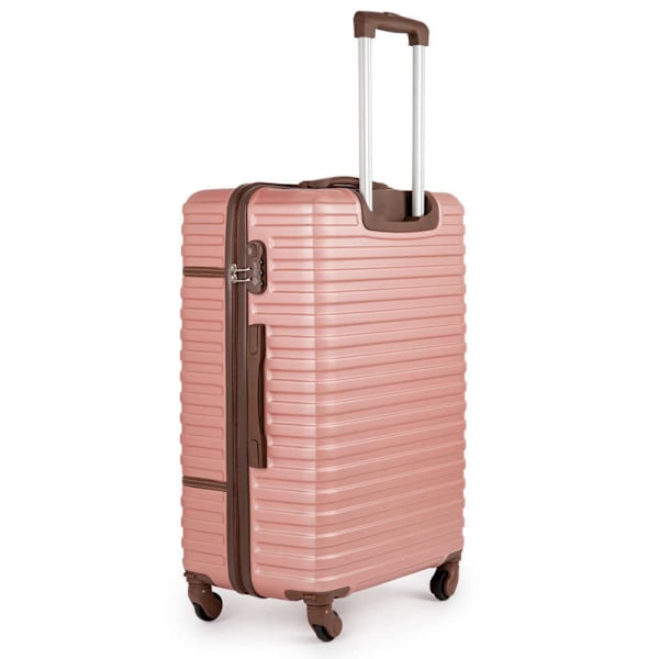 Medelhård resväska ABS M 22' STL957 rosa