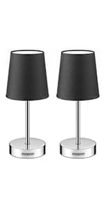 Touch-bordslampa, set om 2, dimbar, LED-lampor ingår