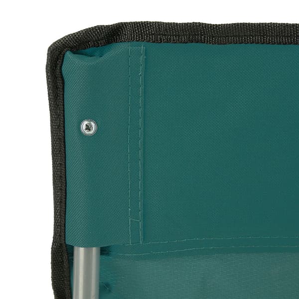 Strandstol, grøn-grå, foldbar, letvægts