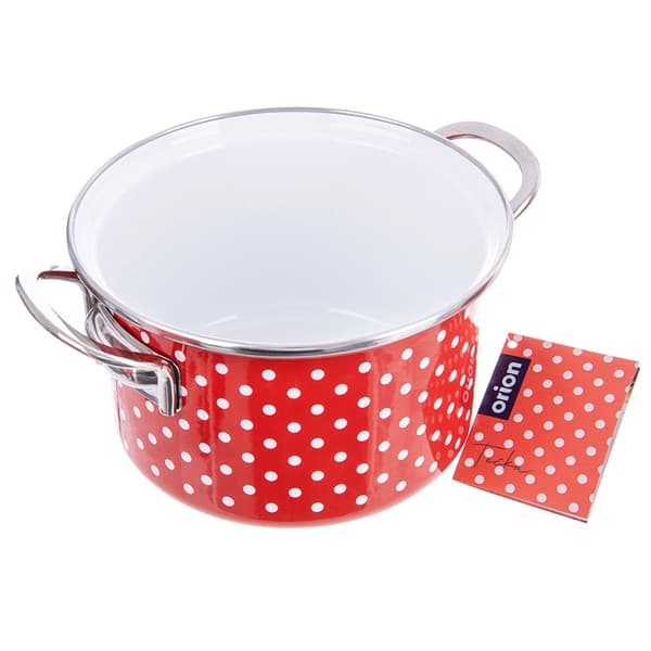 TECKA emaljerad gryta 18 cm, 2 l