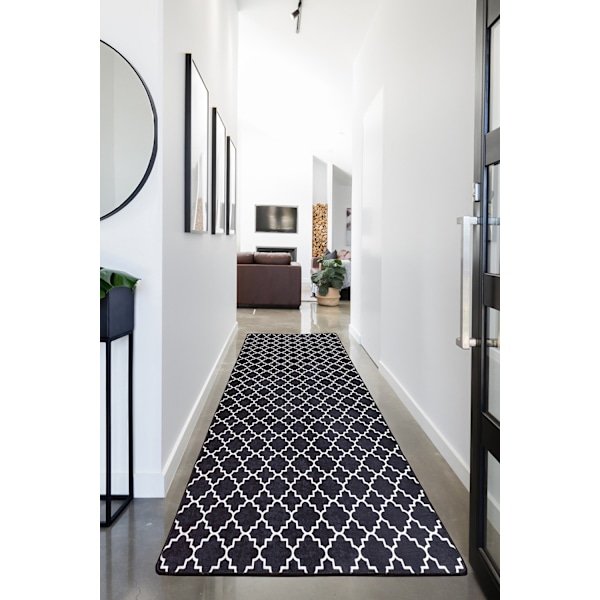 Hall Tæppe (100 x 300) Kupa - Sort Djt