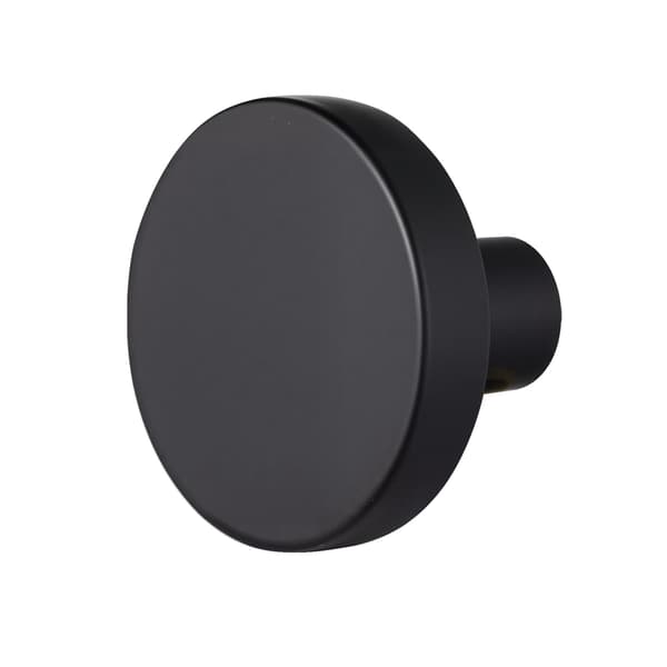 Skåpsknoppar, 10-pack 32 mm svart zinklegering med skruvar