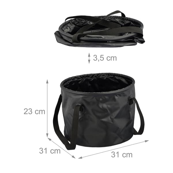 Sammenklappelig spand til camping 15 liter
