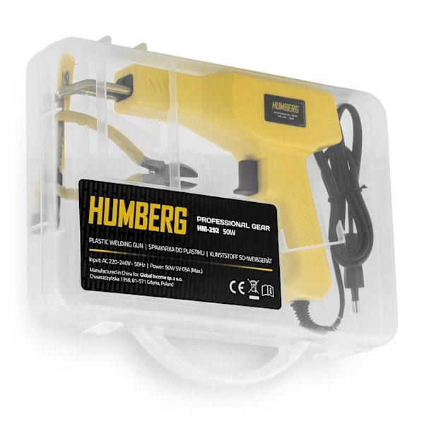 Plastsvejser 50 W + 800 hæfteklammer Humberg HM-292