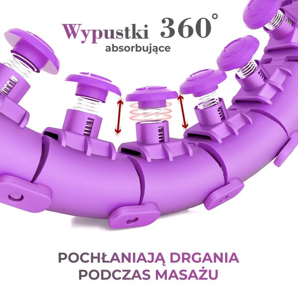 Plus Size vægtet hula bøjle, violet
