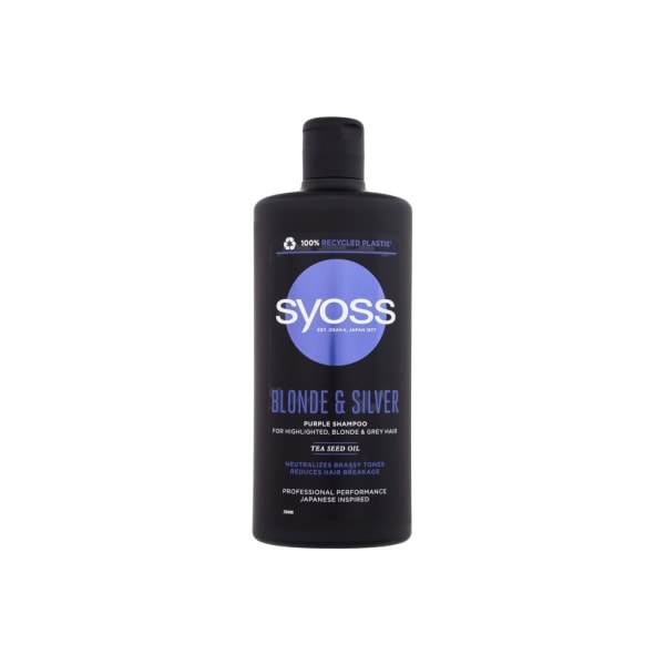 Syoss - Blonde & Silver Purple Shampoo - For Women, 440 ml